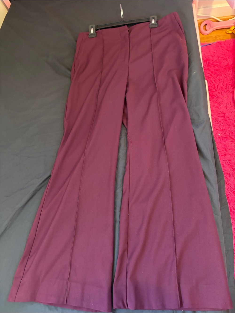 Ann Taylor Wide-Leg Pants in Plum